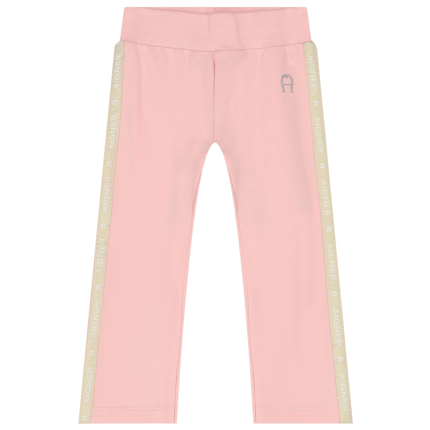 Younger Girls Pink & Gold Logo Tracksuit, 1, hi-res image number null
