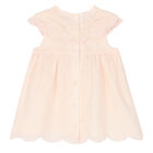 Younger Girls Pink Embroidered Dress, 1, hi-res