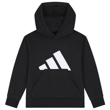 Black Logo Hooded Top