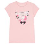 Girls Pink Logo T-Shirt, 2, hi-res