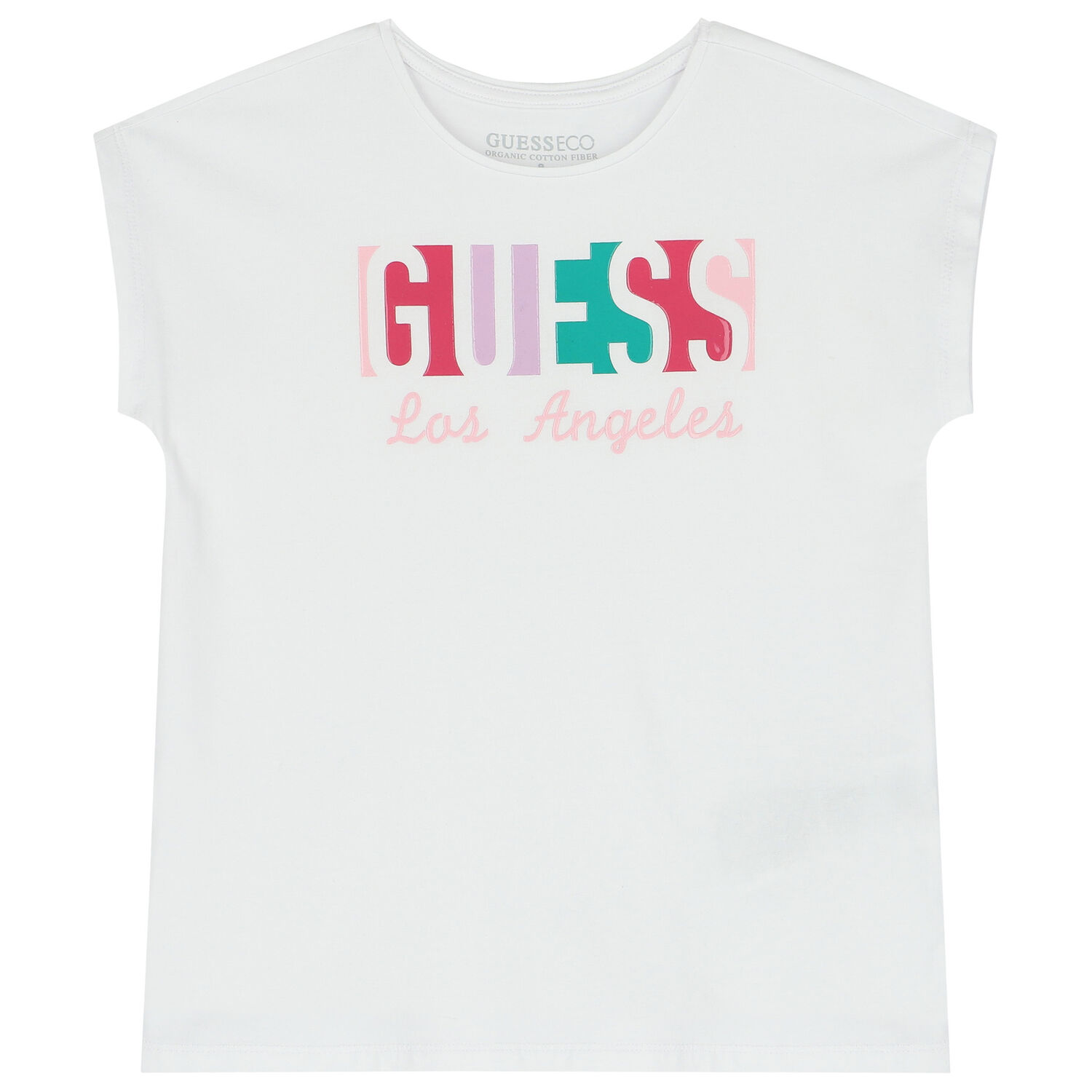 Girls White Logo T-Shirt, 1, hi-res