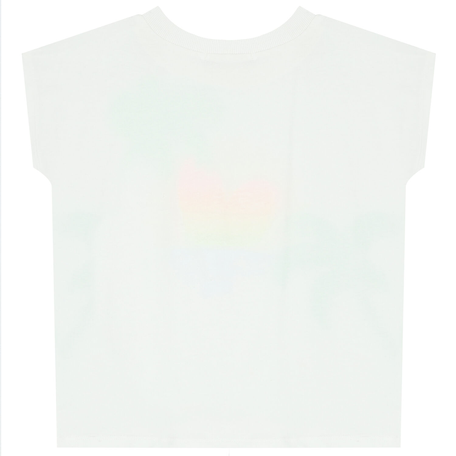 Girls White Glittery Beaded Logo T-Shirt, 1, hi-res image number null