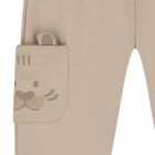 Younger Boys Beige Lion Joggers, 1, hi-res