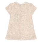 Younger Girls Beige Sequin Dress, 1, hi-res