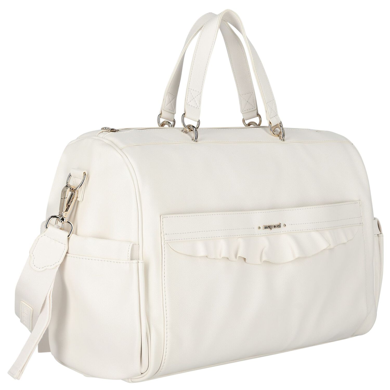 Ivory Logo Baby Changing Bag, 1, hi-res
