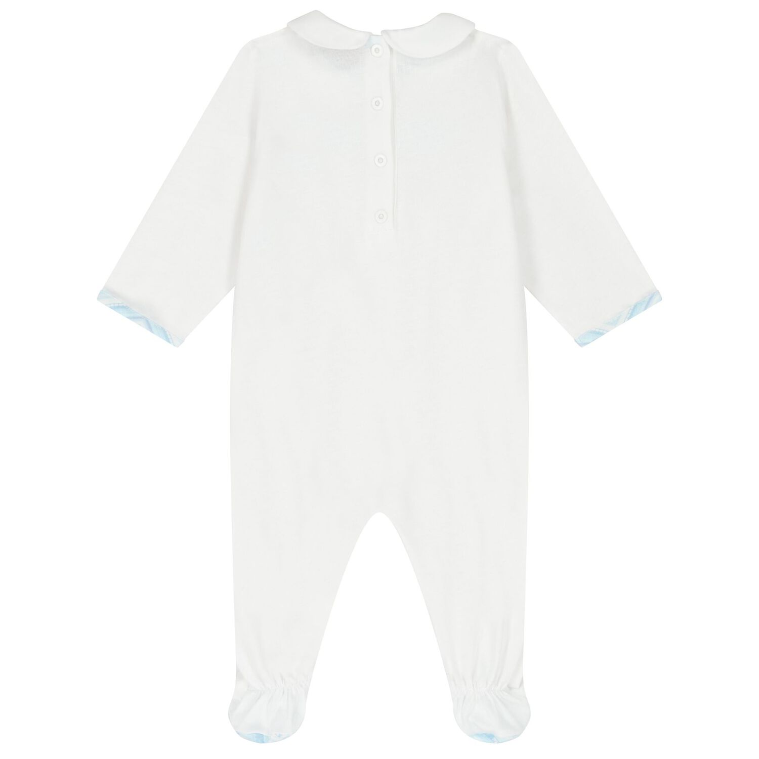 Baby Boys White & Blue Logo Babygrow Gift Set, 1, hi-res