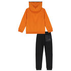 Boys Orange & Black Tracksuit, 1, hi-res