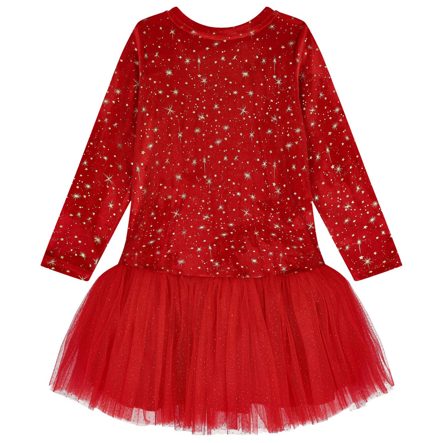 Girls Red Star Dress, 1, hi-res image number null