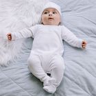 White Babygrow & Hat Set, 1, hi-res