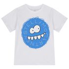 Boys White Logo T-Shirt, 1, hi-res