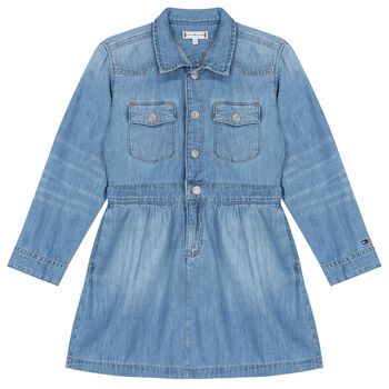 Girls Blue Denim Dress