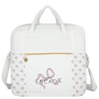 Baby Girls White Logo Bow Changing Bag, 1, hi-res