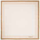 Baby Girls Ivory Logo Blanket, 1, hi-res