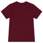 Boys Burgundy Logo T-Shirt, 1, hi-res
