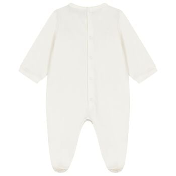 Ivory & Gold Logo Babygrow