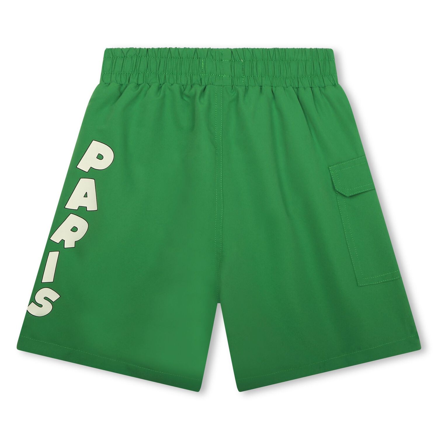 Boys Green Logo Swim Shorts, 1, hi-res image number null