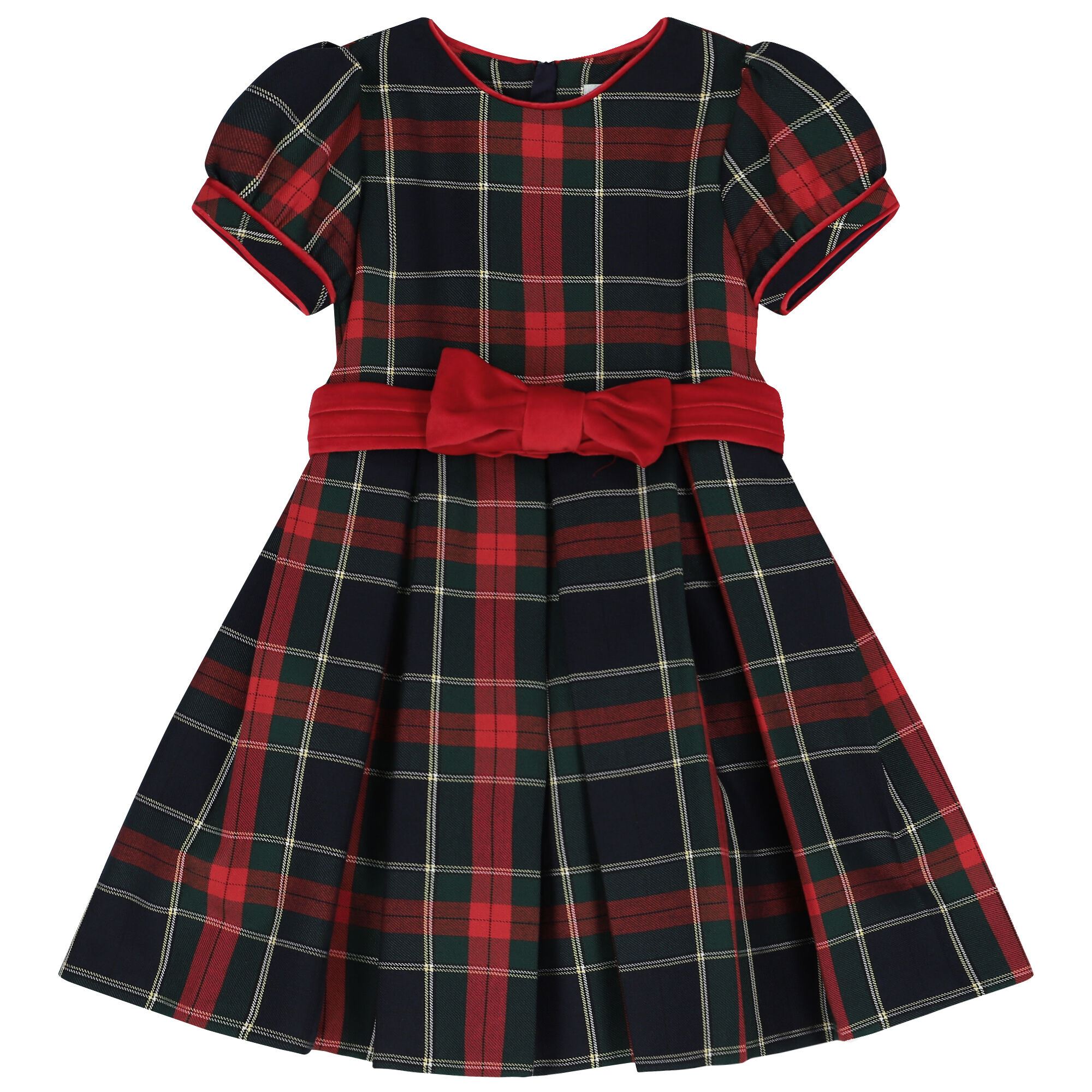 Red and navy plaid hotsell dress