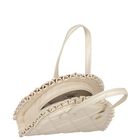 Girls Ivory Logo Quilted Handbag, 1, hi-res