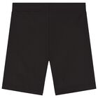 Black Logo Softskin Cycling Shorts, 3, hi-res