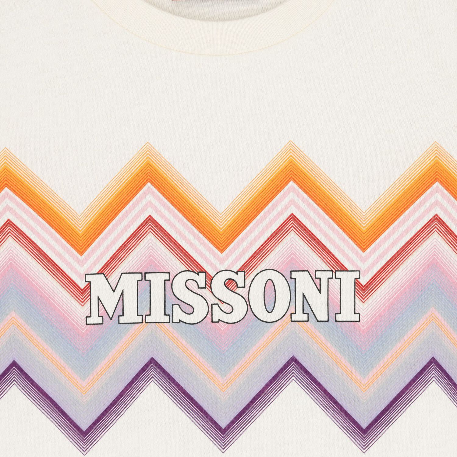 Girls Ivory & Pink Zig Zag Logo Dress, 1, hi-res