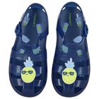 Navy Blue Jelly Sandals, 2, hi-res