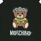 Girls Black Logo Teddy Swimsuit, 2, hi-res