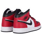 Red & White Air Jordan 1 Mid Trainers, 2, hi-res