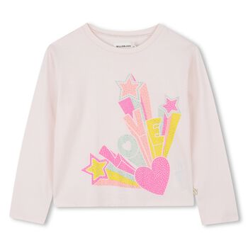 BILLIEBLUSH Girls Pink Long Sleeve Top, 1 Girls Pink Long Sleeve Top