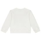 Girls Ivory Logo Sweatshirt, 1, hi-res