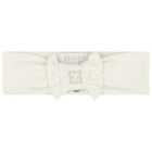 Baby Girls Ivory Logo Ruffled Headband, 1, hi-res