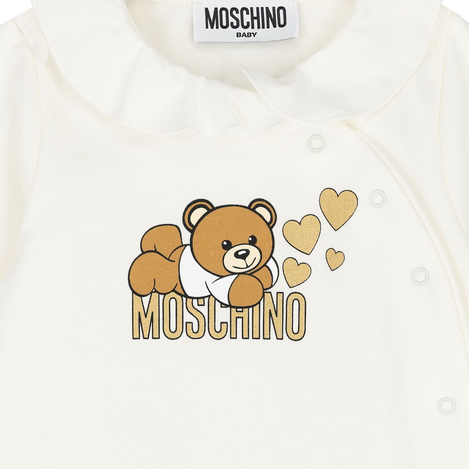Baby Girls Ivory Teddy Bear Logo Babygrow Gift Set, 1, hi-res