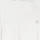 White Pleat Babygrow, 1, hi-res