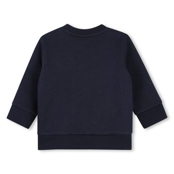 Younger Boys Navy Blue Logo Sweatshirt