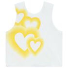 Girls Yellow & White Shorts Set, 1, hi-res