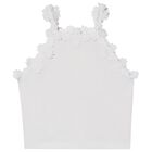 Girls White Lace Top, 1, hi-res