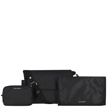 Black Logo Baby Changing Bag ( 43CM )