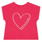 Girls Pink & White Shorts Set, 1, hi-res