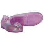 Younger Girls Blue Cinderella Jelly Shoes, 3, hi-res
