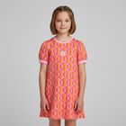Girls Orange Logo Dress, 1, hi-res