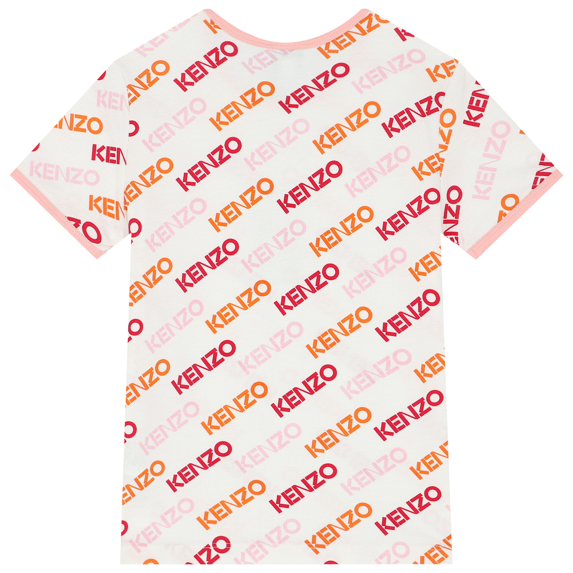 White and pink kenzo t deals shirt