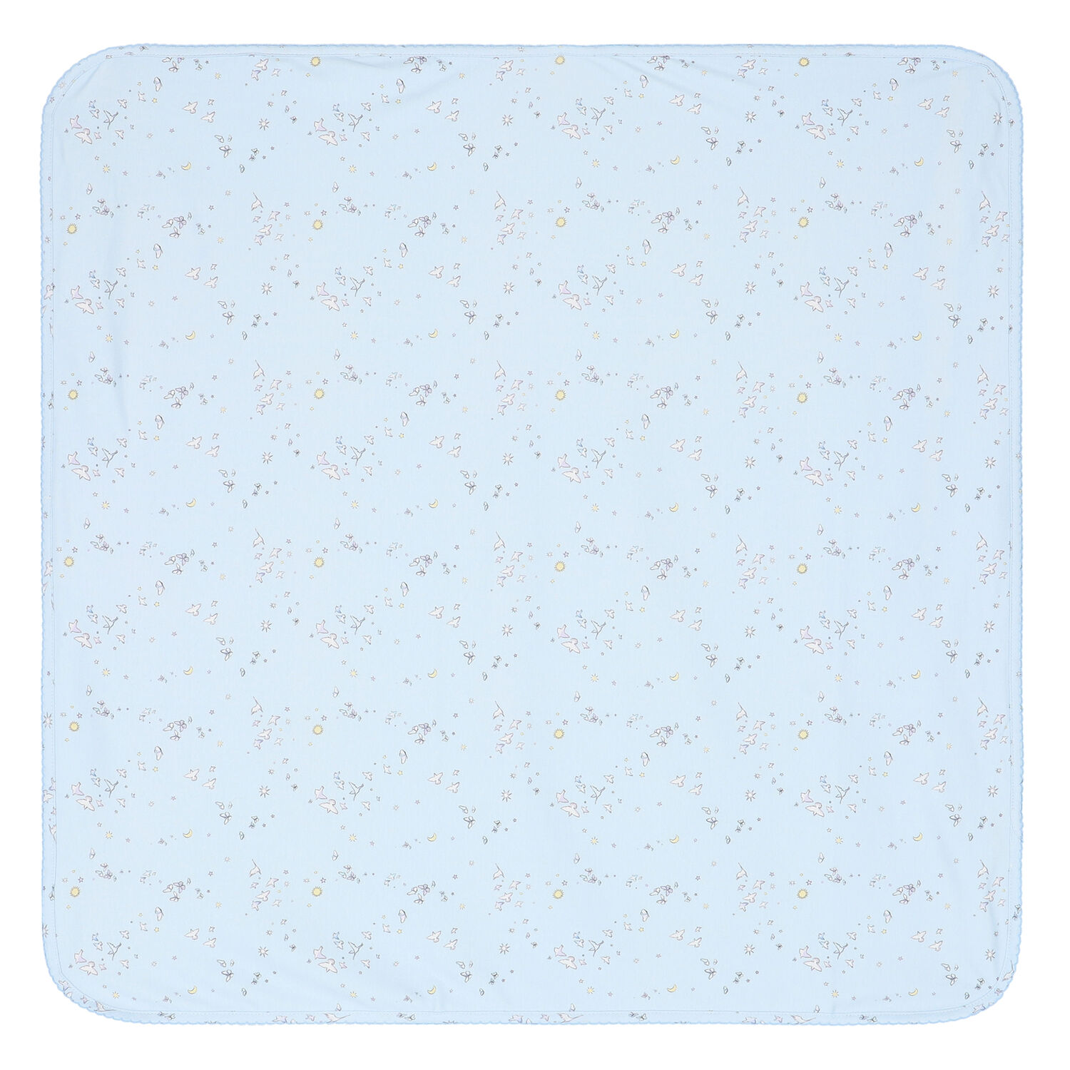 Baby Boys Blue Bird & Butterfly Blanket, 1, hi-res image number null