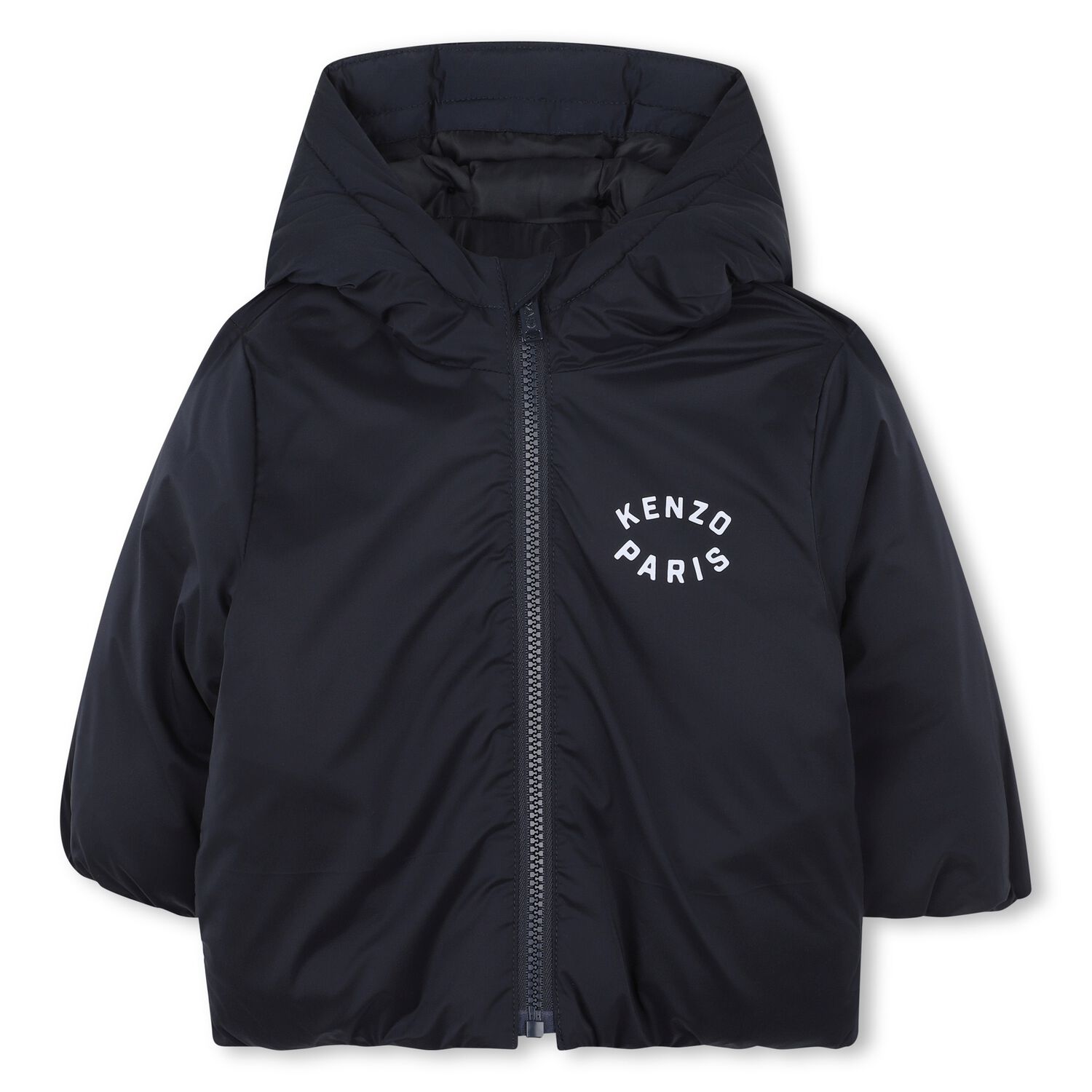 Younger Navy Blue Tiger Hooded Younger Jacket, 1, hi-res