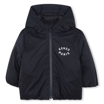 Younger Navy Blue Tiger Hooded Younger Jacket