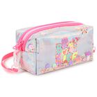 Girls Silver Iridescent Pencil Case, 1, hi-res