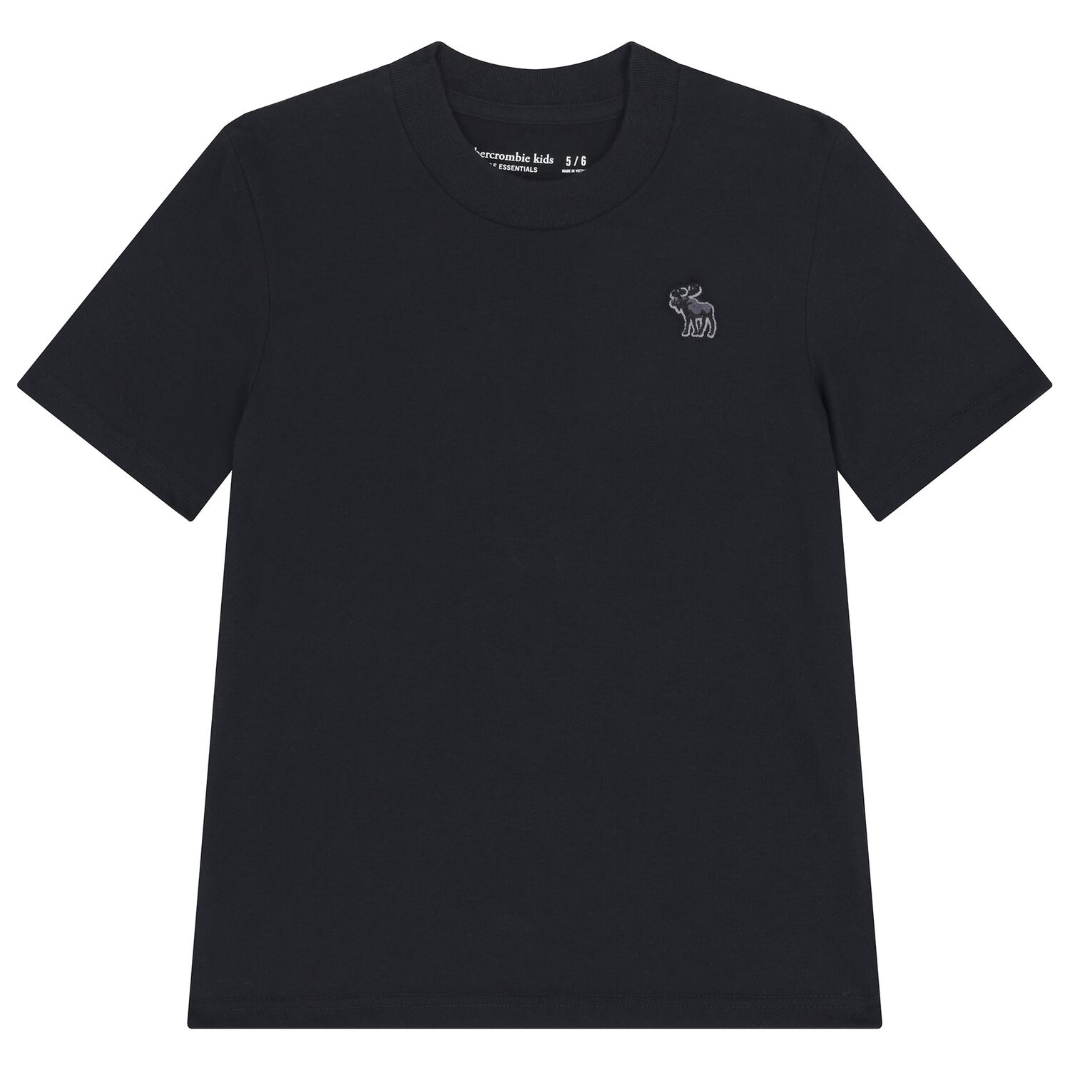 Boys Black Logo T-Shirt, 1, hi-res