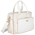 Ivory & Beige Geo Map Baby Changing Bag, 2, hi-res
