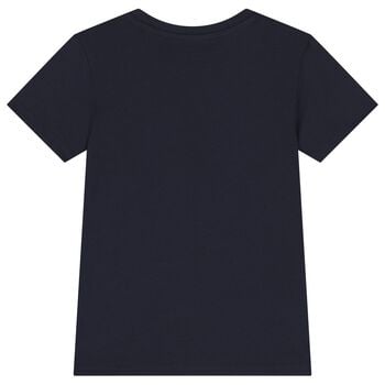 Boys Navy Blue Teddy Bear T-Shirt