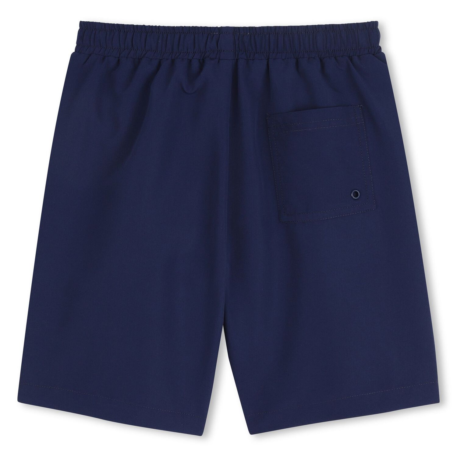 Boys Navy Blue Tiger Logo Swim Shorts, 1, hi-res