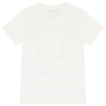 Girls Ivory Logo Chain T-Shirt