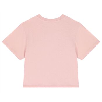 Girls Mini Me Pink Heart Logo T-Shirt